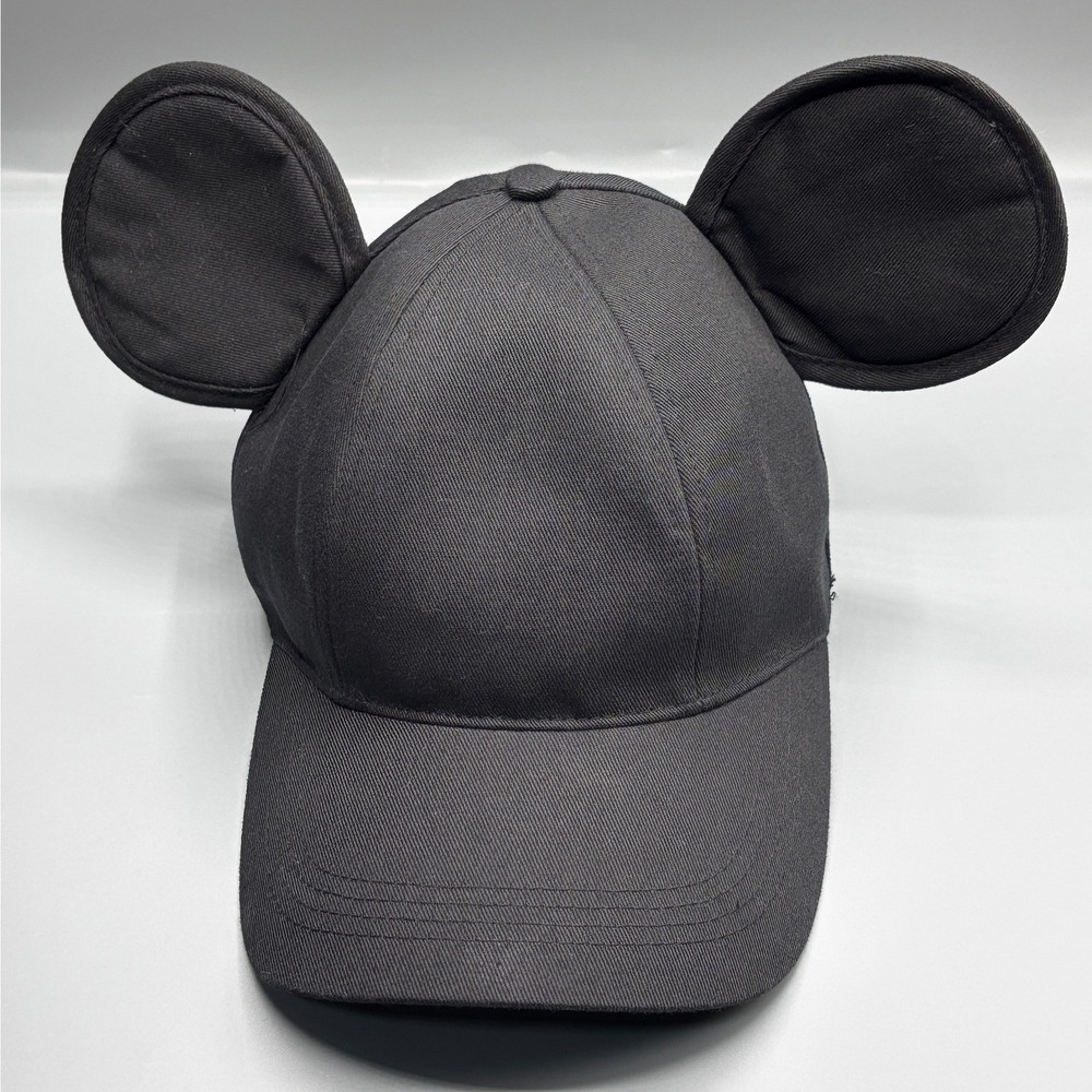 *NEW* Disney Parks Mickey Mouse Ears Black Snapback Baseball Cap Hat Adult NWT
